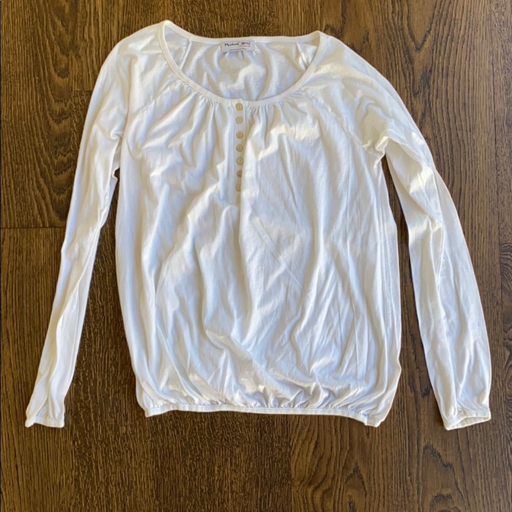 Michael Stars White Long Sleeve